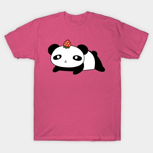 Strawberry Panda T-Shirt by saradaboru